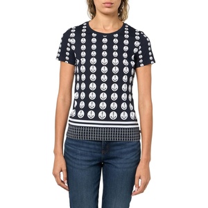 image:imageNautica Womens Short Sleeve Crew Neckline TShirtNight Sky Bright White