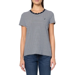 image:imageNautica Womens Short Sleeve Crew Neckline TShirtSky CaptainBright White