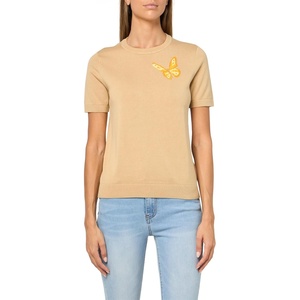 image:imageNautica Womens Short Sleeve Solid Butterfly Pullover SweaterIrish Cream Multi