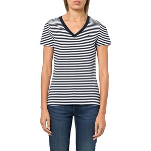 image:imageNautica Womens Solid VNeck Short Sleeve TShirt ShirtSky Captain White
