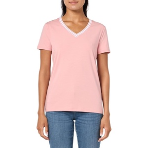 image:imageNautica Womens Solid VNeck Short Sleeve TShirtBridal Rose